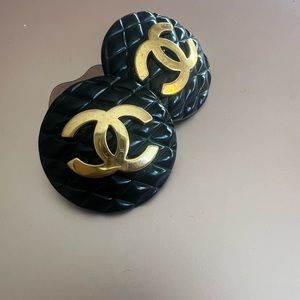 Vintage Chanel clip-on earrings- vintage